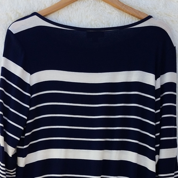 Dress Barn Woman’s Size L ¾ Sleeve Top - Picture 13 of 14